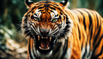 Angry Tiger Eyes Wallpaper