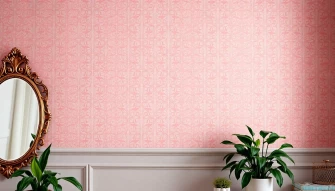 Pink Quatrefoil Wallpaper