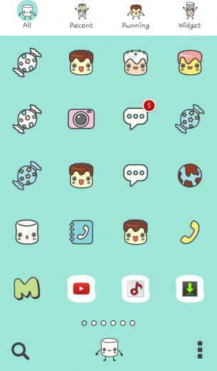 Marshmallow Friend Dodol Theme Screenshot