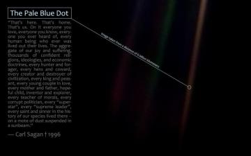 The Pale Blue Dot In Memory Of Carl Sagan R