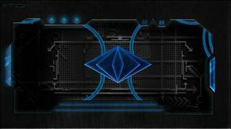 Blue Technology Wallpaper Which Is Under The