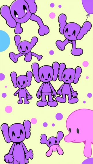 Kaws Purple Wallpaper