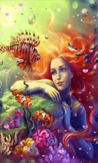 Little Mermaid Girl Live Wallpaper Android