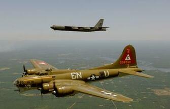 File B17g And B52h In Flight Jpg