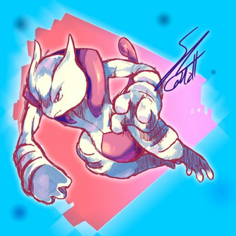 Mega Mewtwo X By Shutwig
