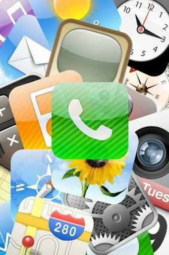 Multi Apps Wallpaper Good For An Icon Apple Logo iPhone Screen Pi