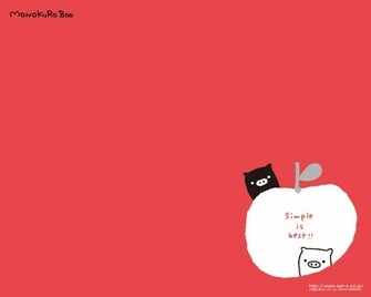 Pink Monokuro Boo Wallpaper Cartoon