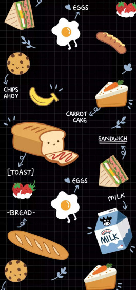Enjoy The Delicious Of Your Favourite Meals On Cute Wallpaper