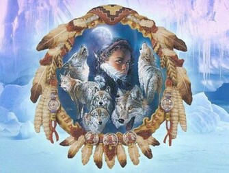 Native American Wolf Wallpaper