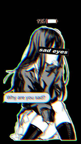 Sad Girl Aesthetic Wallpaper