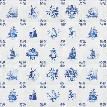 Nicolette Mayer Royal Delft Tile Play L X W Wallpaper Roll