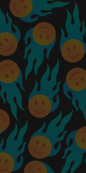 Blue Smiley Face Wallpaper Discover More Aesthetic Drippy