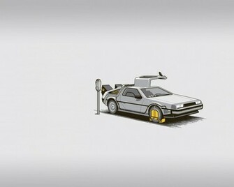 Delorean Dmc12 Wallpaper Art HD