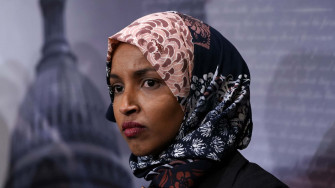Ilhan Omar Deep In Thought Wallpaper
