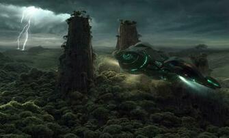 Spaceship HD Wallpaper Background Image