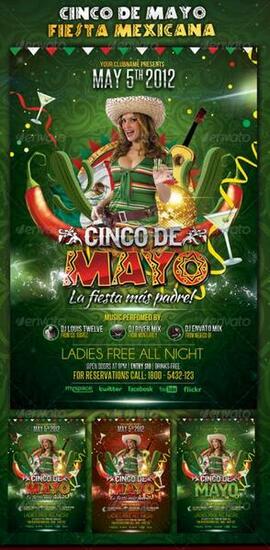 Cinco De Mayo Party Flyer Template By Louistwelve Design