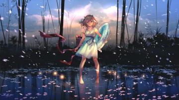 Desktop Wallpaper Cute Anime Girl Short Hair Original HD