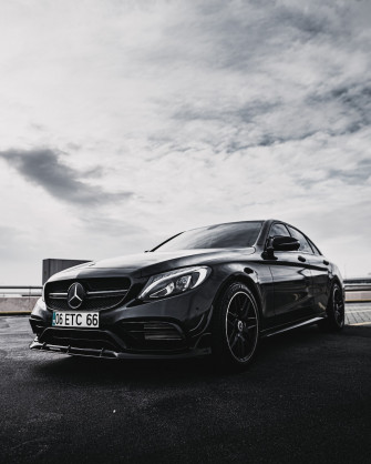 A Black Mercedes Benz