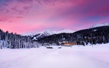 Madonna Di Campiglio In The Morning Ski Slope And Resort
