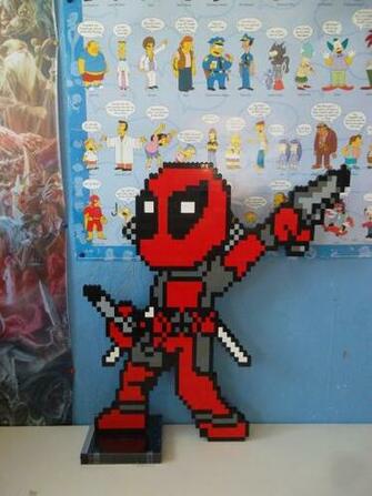 Lego Deadpool By Profmadness Watch Traditional Art Sculpture