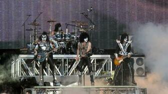 Kiss Heavy Metal Rock Bands Concert Guitar Drums Wallpaper Background