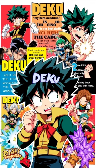 Deku Collage Wallpaper
