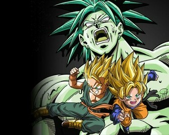 Goten Trunks And Broly Little Wallpaper