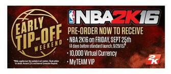 Nba 2k16 Komt Met Unieke Pre Order Actie Inthegame