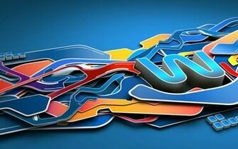 Multicolor Abstract Graffiti Wallpaper