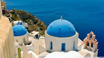Oia Santorini Greece Wallpaper