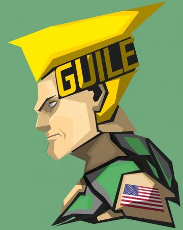 Guile Character Street Fighter Video Games Green