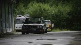Bmw E28 Stance Stanceworks Low Norway Summer Rain Trees