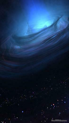 iPhone Wallpaper Deep Blue Space HD