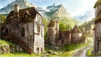 Calle Medieval Wallpaper