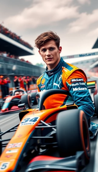 Lando Norris Phone Wallpaper