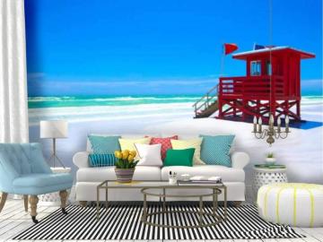 Amazon Wall Mural Siesta Key Beach Florida Tampa Stock