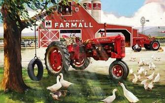 International Tractor Farm Constuction Offroad Wallpaper