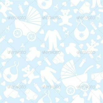 Blue Baby Background For Shower Background Decorative