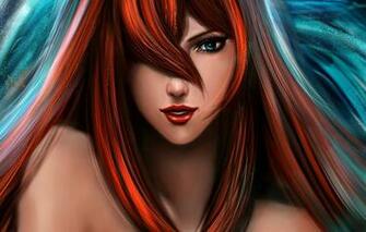Wallpaper Girl Hair Art Naruto Bangs Lilyzou Mizukage Mei