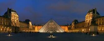 The Louvre Paris France Pyramid HD Wallpaper Desktop And