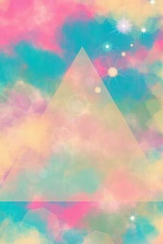 Rainbow Triangle Clouds iPhone Wallpaper