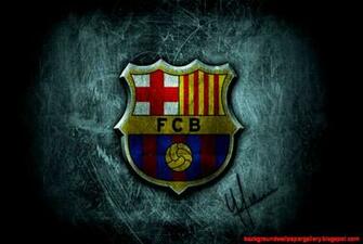 Barcelona Fc Logo 3d Full HD Wallpaper Desktop Background