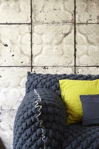Brooklyn Tin Tiles Wallpaper Decor Detail