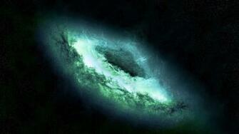 Abstract Green Galaxy Wonderful HD Wallpaper