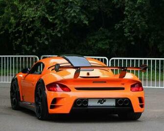 Wallpaper Porsche Ruf Rear Orange