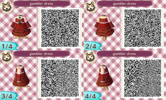 Acnl Red Lacy Dress Qr Code By Codez