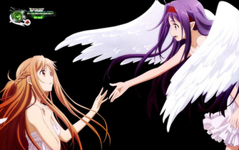 Sword Art Online Konno Yuuki Asuna Parting Png By Otakurenders Service