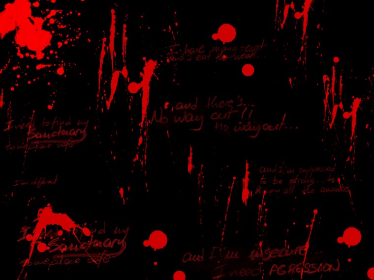 Blood Wall Red Splash