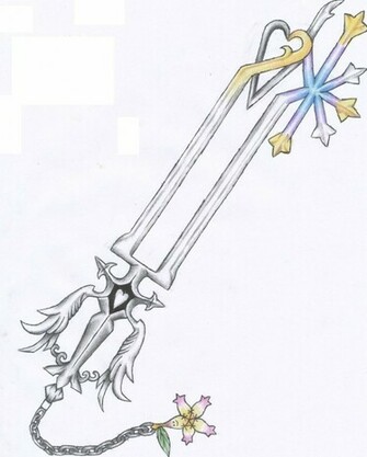 Oathkeeper Keyblade By Cl0udstr1fefangirl