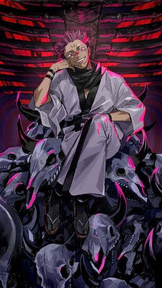 Sukuna Juuji Kaisen Jujutsu Manga Gojo Anime Itadori Poster For